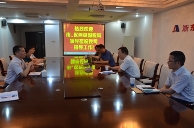市区国税局领导莅临安徽浙东集团指导工作